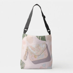 Bolso Cruzado Arte de IA Delight de crema jabonosa