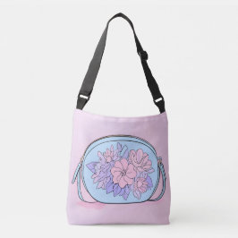 Bolso Cruzado Arte de IA floral Skycandy