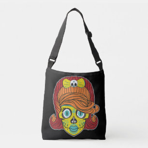 Bolso Cruzado Arte de Ilustracion Girly Sugar Skull