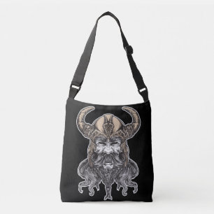 Bolso Cruzado Arte de ilustración vikinga nórdica