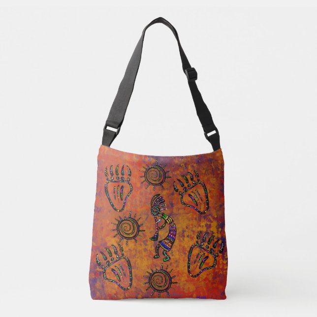 Bolso Cruzado Arte de Kokopelli (Anverso)