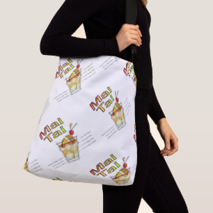 BOLSO CRUZADO ARTE DE LA RECETA DE CÓCTELES MAI TAI