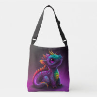 Arte de lagarto dragón morado colorido lindo |