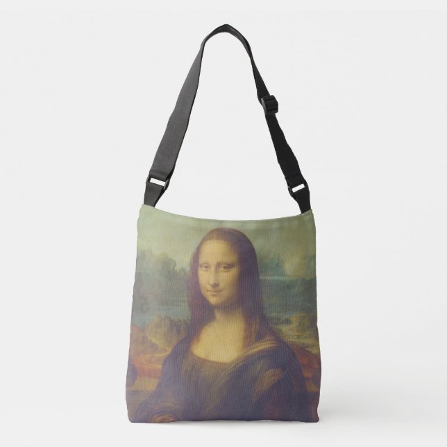 Bolso Cruzado Arte de Leonardo Da Vinci Mona Lisa (Anverso)