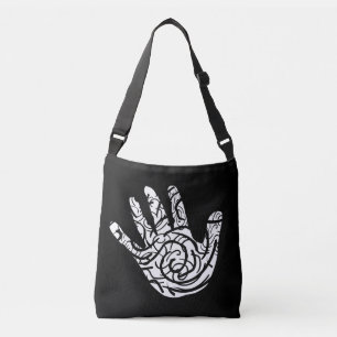 Bolso Cruzado arte de línea geométrica abstracta