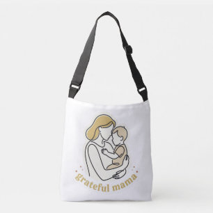 Bolso Cruzado Arte de línea minimalista de Mama agradecida y beb