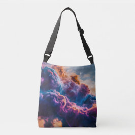 Bolso Cruzado Arte de Nebulosa Espacial Abstracta - Cósmico Colo