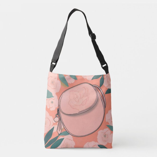Bolso Cruzado Arte de Orangine Peach Purse AI (Reverso)