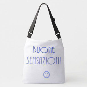 Bolso Cruzado arte de texto buone sensazioni