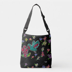 Bolso Cruzado arte del colibrí