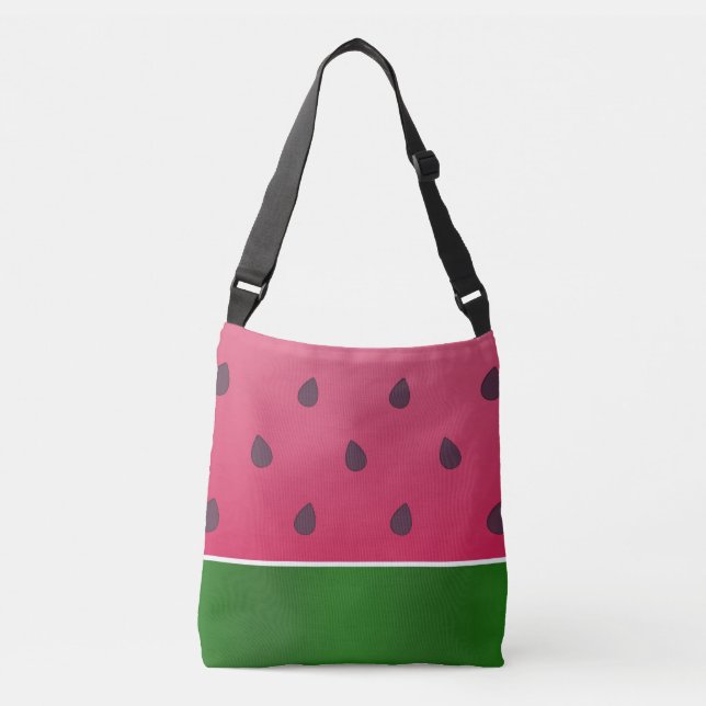 Bolso Cruzado Arte gráfico de moda negrita sandía (Anverso)