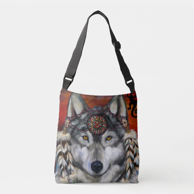 BOLSO CRUZADO ARTE GRIS DE HAMBRE (Anverso)