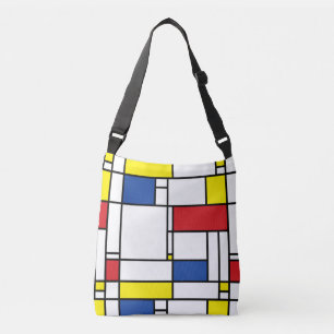 Bolso Cruzado Arte Moderno De Stijl Geométrico Minimalista Mondr