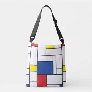 Bolso Cruzado Arte Moderno De Stijl Geométrico Minimalista Mondr