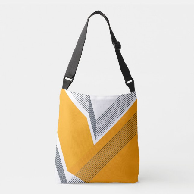 Bolso Cruzado Arte moderno, fresco, moderno, urbano, simple y ge (Anverso)