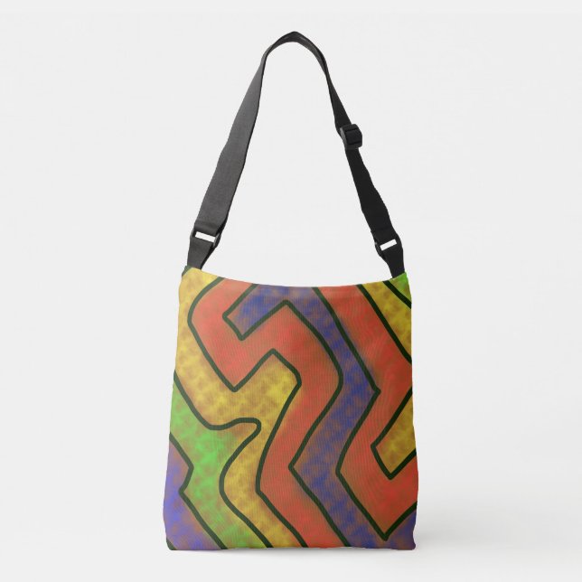 Bolso Cruzado Arte original único (Anverso)