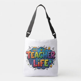 Bolso Cruzado Arte Pop Comic Personalizado de la Vida de un Prof