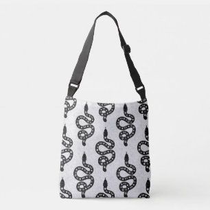 Bolso Cruzado Arte popular texturizado grungy brujeril serpiente
