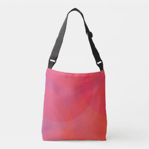 Bolso Cruzado Arte rosa, naranja, moderno, sencillo, fresco y de