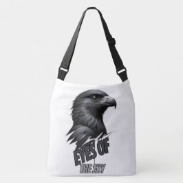 Bolso Cruzado Arte vector de águila gris plateada