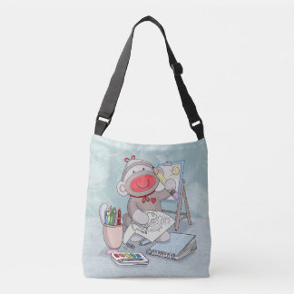 Bolso Cruzado Artista de monos de media luna