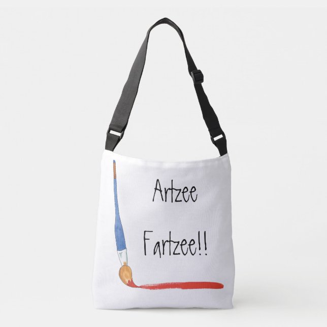 Bolso Cruzado Artistas divertidos de música artzee Super Cute (Anverso)