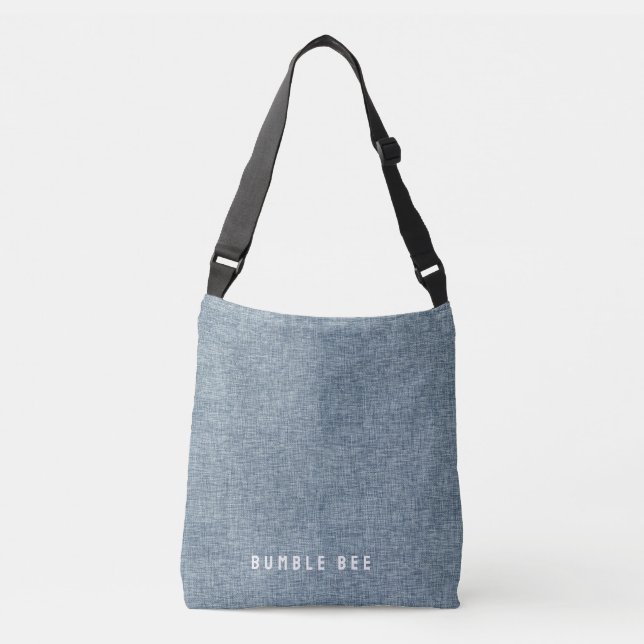 Bolso Cruzado Aspecto de vaqueros azules de mezclilla (Anverso)