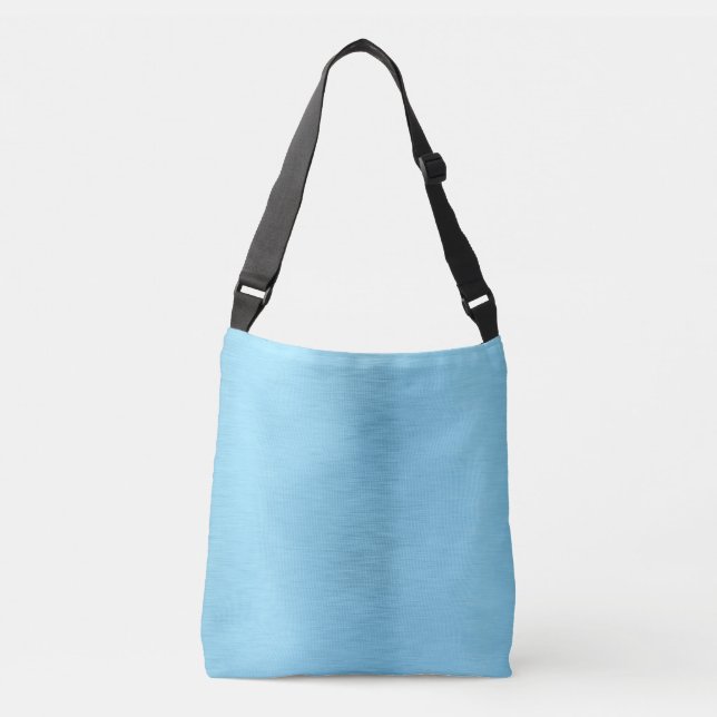Bolso Cruzado Aspecto metálico azul turquesa pastel (Anverso)