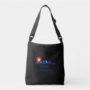 Bolso Cruzado Aspen Colorado CO Flag 2021 Senderismo por carrete