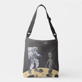 Bolso Cruzado Astronauta y alienígena