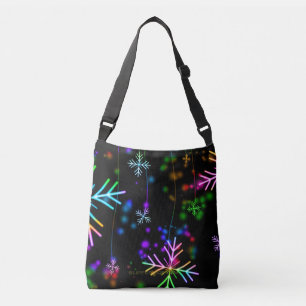 Bolso Cruzado Atmósfera navideña festiva y animada de SlipperyJo