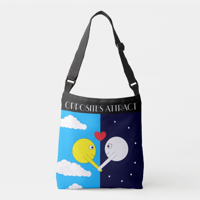 Bolso Cruzado Atracción de opuestos: Sol y Luna (Anverso)