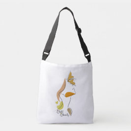 Bolso Cruzado Audaz Belleza Mujeres Empoderamiento Face Line Art