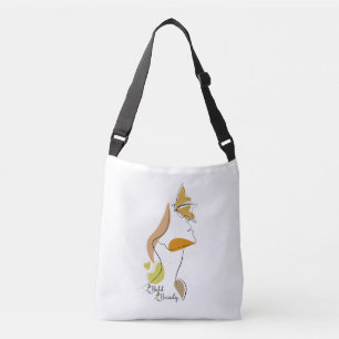 Bolso Cruzado Audaz Belleza Mujeres Empoderamiento Face Line Art