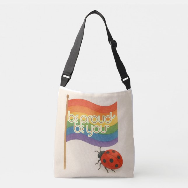 Bolso Cruzado Audaz expresión LGBTQ y orgullo (Anverso)