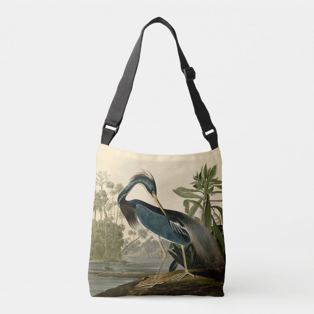 Bolso Cruzado Audubon Louisiana Heron Birds America Art (Anverso)