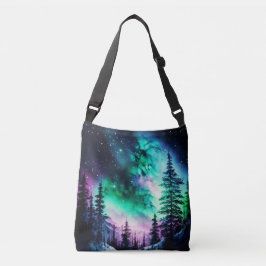 Bolso Cruzado Aurora Celestial Borealis Luces del Norte Vivid
