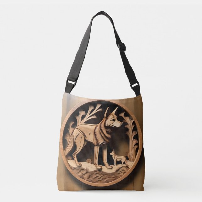 Bolso Cruzado  "Australian Dingo: A Nature's Print" (Anverso)