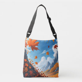 Bolso Cruzado Authumn leaves blue