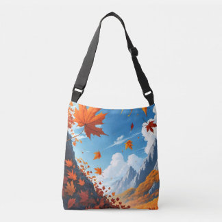 Bolso Cruzado Authumn leaves blue