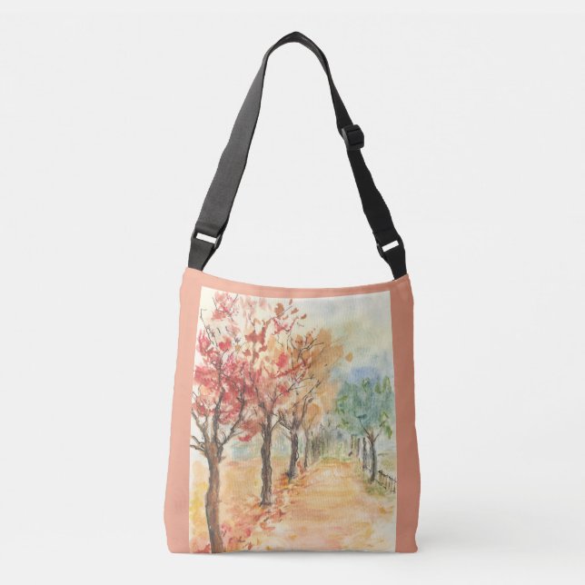Bolso Cruzado Autumn Road (Anverso)