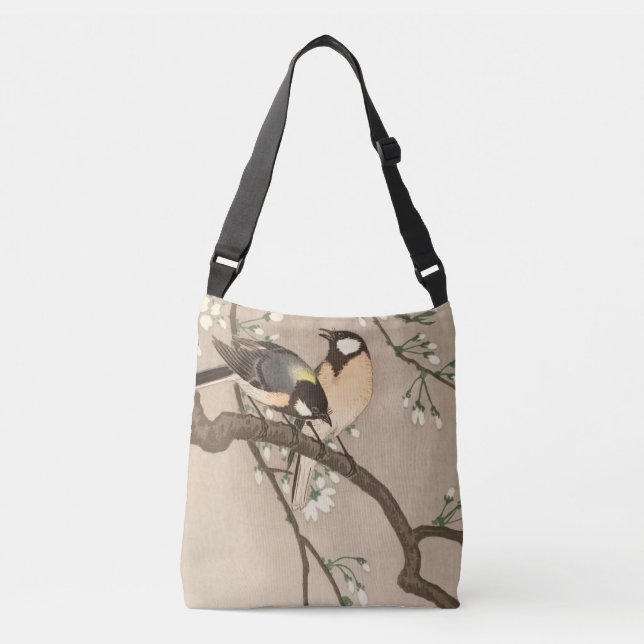 Bolso Cruzado Ave del pájaro Koson de Asia (Anverso)