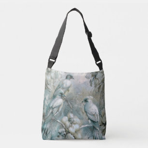 Bolso Cruzado Aves de animales salvajes y caprichosos del Pastel