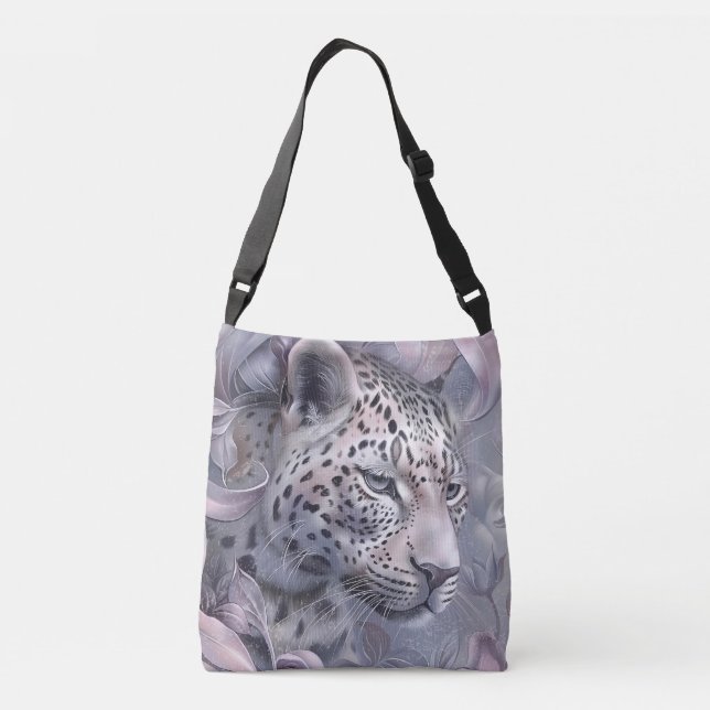 Bolso Cruzado Aves de animales salvajes y caprichosos del Pastel (Reverso)