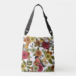 Bolso Cruzado Aves de jardín y flores 1