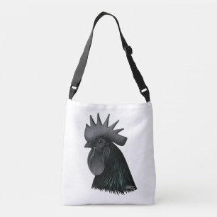 Bolso Cruzado Ayam Cemani Rooster Head