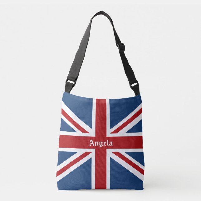 Bolso Cruzado Azul blanco rojo de la bandera patriótica (Anverso)