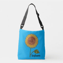 Bolso Cruzado Azul de girasol