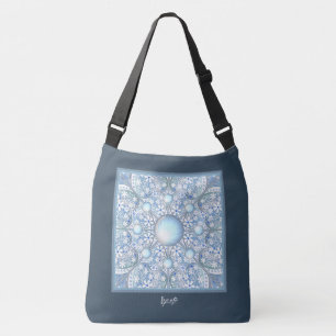 Bolso Cruzado Azul de la luz de los lazos cerámicos