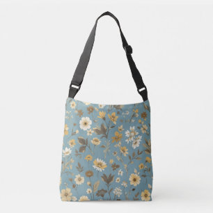 Bolso Cruzado Azul jardín